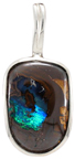 Boulder Opal & SS Pendant
~ ID#02464