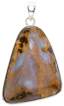 Boulder Opal & SS Pendant
~ ID#18265