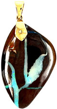 Boulder Opal 9kyg Pendant
~ ID#30833